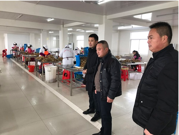 杨泗社区挂职书记共同参观宣城市喜福瑞农产品加工厂